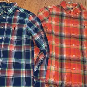 Set of 2 Ralph Lauren plaid shirts